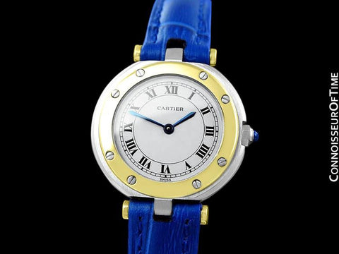 Cartier Santos Vendome Ladies Quartz Watch - Stainless Steel & 18K Gold
