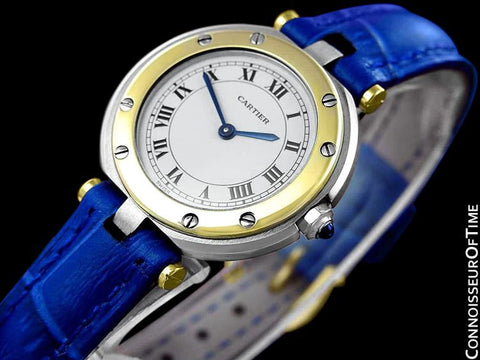 Cartier Santos Vendome Ladies Quartz Watch - Stainless Steel & 18K Gold
