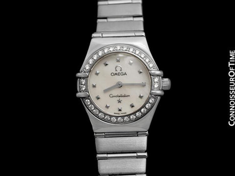 Omega Ladies Constellation 95 My Choice Mini Watch - Stainless Steel & Omega Factory Diamonds