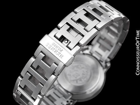 Hermes Mens Midsize / Ladies Clipper Chronograph Quartz Watch - Stainless Steel