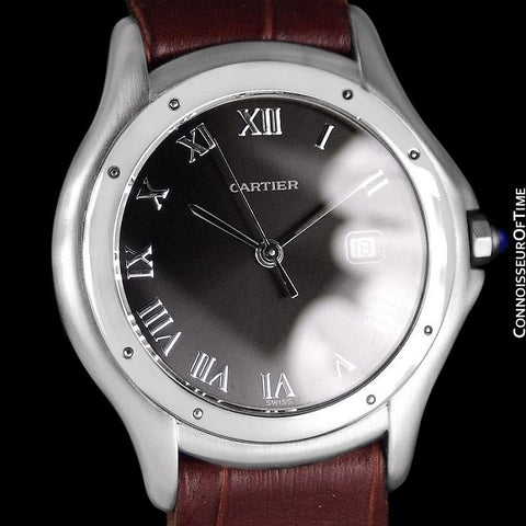 Cartier Cougar (Panthere) Midsize Unisex Quartz Watch with Date - Stainless Steel