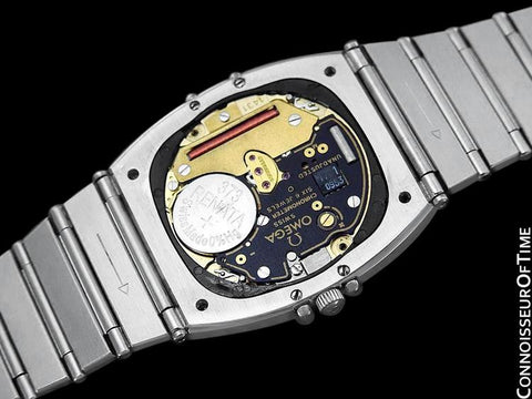 Omega Constellation Chronometer Mens Bracelet Watch, Quartz, Date- Brushed Stainless Steel