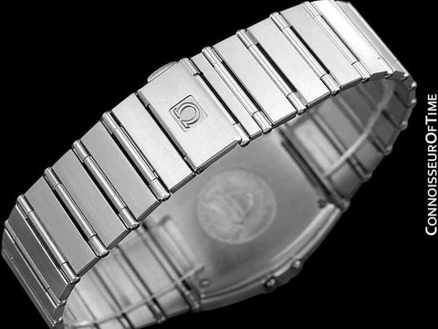 Omega Constellation Chronometer Mens Bracelet Watch, Quartz, Date- Brushed Stainless Steel