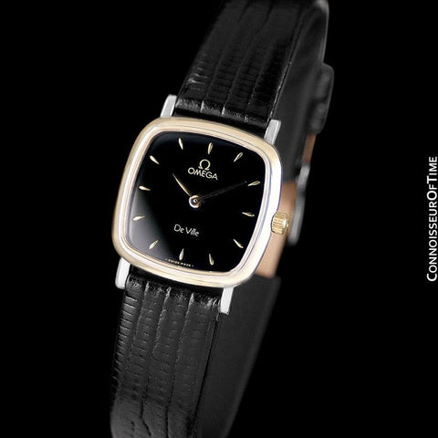 Omega De Ville Ladies Watch - Solid 18K Gold & Stainless Steel