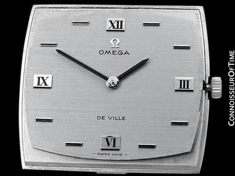 1970 Omega De Ville Full Size Mens Retro Ultra Thin TV Watch - Stainless Steel