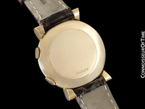 1952 Jaeger-LeCoultre Vintage Mens European Memovox Reveil Wrist Alarm - 18K Gold Plated