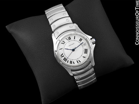 Cartier Santos Ronde Mens Watch, Automatic - Stainless Steel