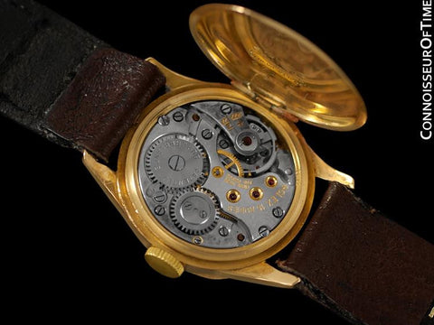 c. 1940 Rolex Vintage Boys Size Midsize Watch - Solid 18K Gold