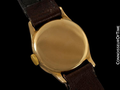 c. 1940 Rolex Vintage Boys Size Midsize Watch - Solid 18K Gold