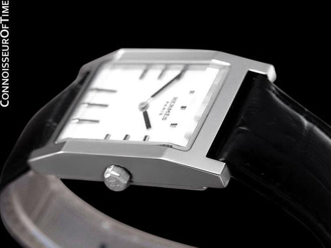 Hermes Mens Unisex Tandem Rectangular Watch Ref. TA1.710 - Stainless Steel