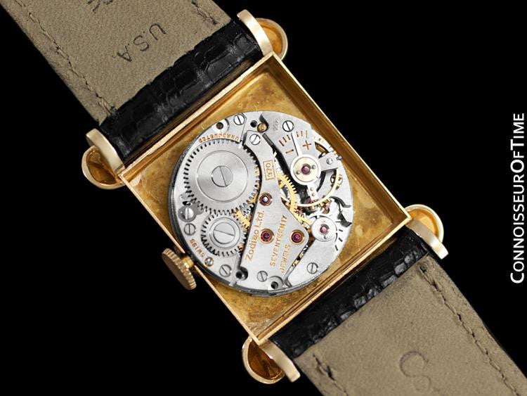 1940's Zodiac Vintage Mens Dress Watch - 14K Gold - Connoisseur of 