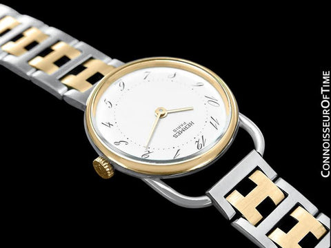 Hermes Arceau Ladies Watch - 18K Gold Plated & Stainless Steel