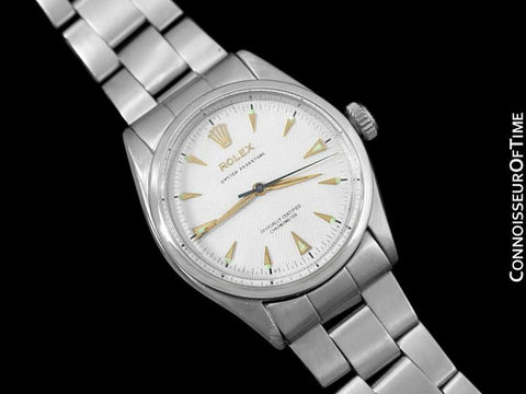 1954 Rolex Oyster Perpetual Vintage Ref. 6284 Mens Watch with Bubbleback - Stainless Steel