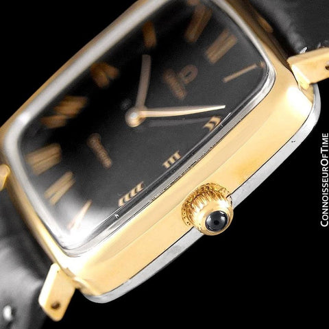 1977 Omega Geneve Vintage Midsize Handwound Ultra Slim Watch - 18K Gold Plated & Stainless Steel
