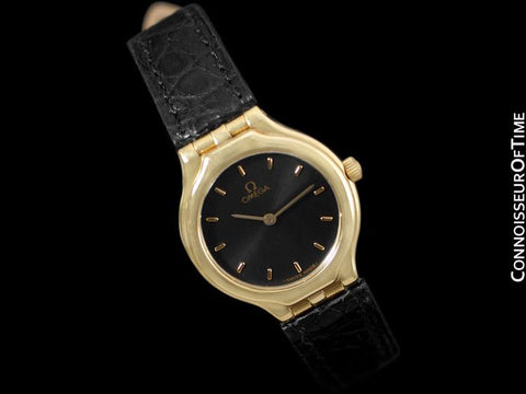 Omega "Symbol" Ladies Dress Waterproof Watch - 18K Gold