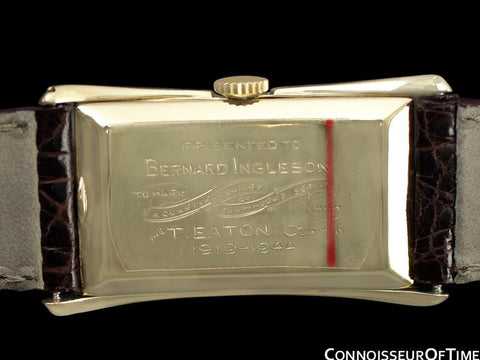 1944 Rolex Prince Brancard Eaton 1/4 Century Doctor's Watch - 14K Gold