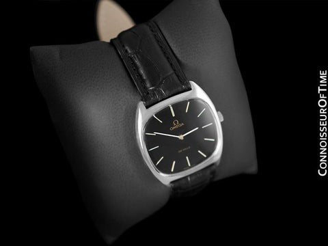 1979 Omega De Ville Vintage Mens Handwound Ultra Thin Dress Watch - Stainless Steel