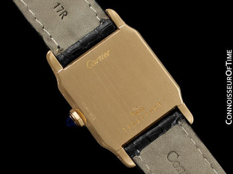 Cartier Santos Dumont Vintage Mens Midsize Ultra Thin Watch - 18K Gold