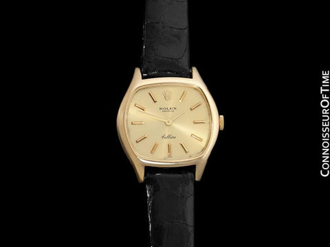 1976 Rolex Cellini Ladies Vintage Dress Watch Ref. 3801, Champagne Dial - 18K Gold