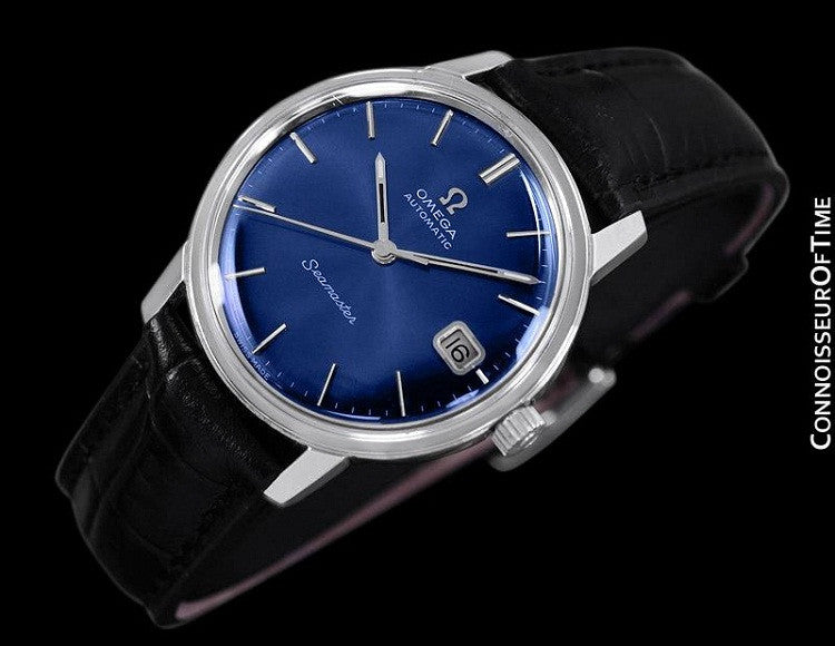 1970 Omega Seamaster Mens Vintage Watch, Automatic, Quick-Setting
