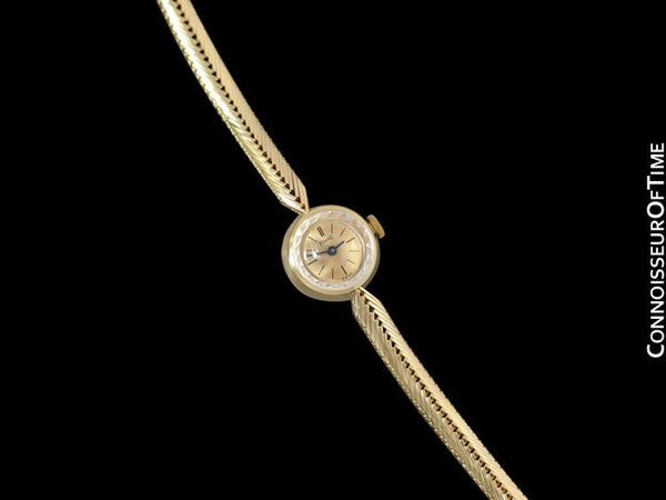 1960's Piaget Ladies Vintage Handwound Bracelet Watch - 18K Gold
