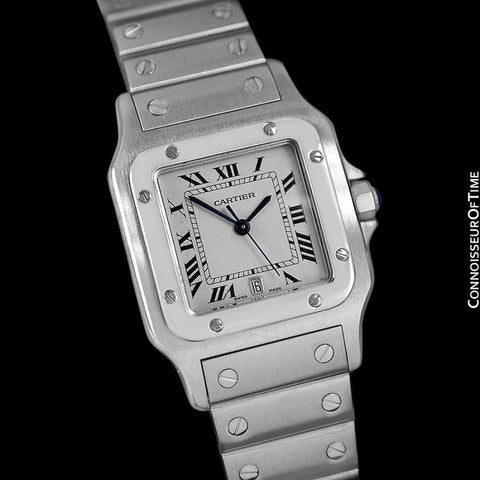Cartier Santos Galbee Mens Watch with Quick-Setting Date - Stainless Steel