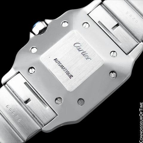 Cartier Santos Galbee Automatique Mens Bracelet Watch - Stainless Steel