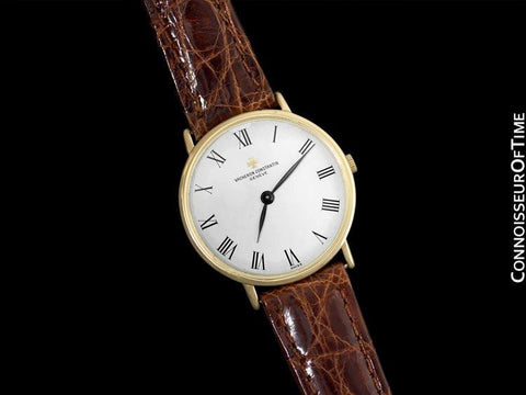 Vacheron & Constantin Patrimony Style Mens Ultra Thin Watch - 18K Gold