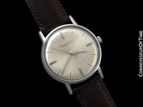 1962 IWC Vintage Mens Classic Watch, Caliber 401 - Stainless Steel