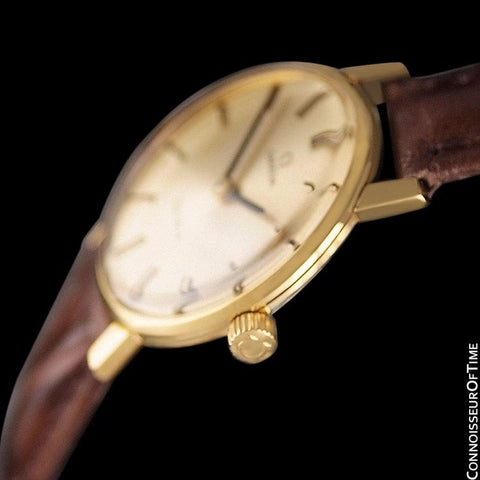 1977 Omega Geneve Vintage Ladies Watch - 18K Gold Plated & Stainless Steel