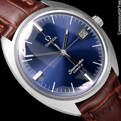 1960's Omega Vintage Mens Seamaster Cosmic Retro Handwound Watch - Stainless Steel