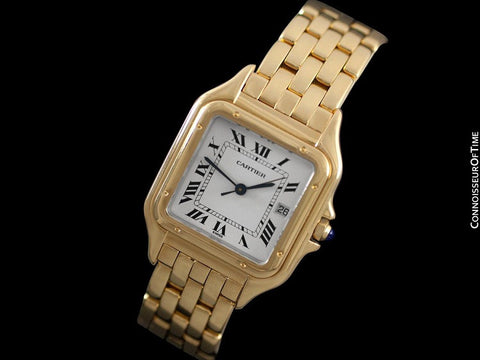 Cartier Panthere "Large" Mens Midsize / Unisex Watch, Date, 106000M, W25054P5 - 18K Gold
