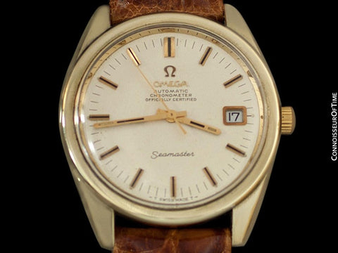 1969 Omega Seamaster Chronometer Large Vintage Mens Cal. 564 Watch - 14K Gold Filled & Stainless Steel