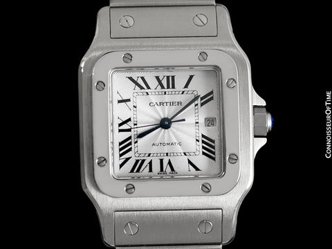 Cartier Santos Automatique Mens Bracelet Watch, Stainless Steel - W20055D6