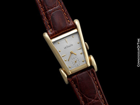 1949 Jaeger-LeCoultre Vintage Mens Watch, Rare Case, 10K Gold Filled, Grasshopper - The Aristocrat