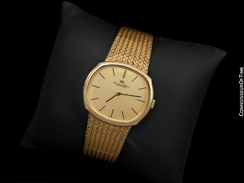 1974 IWC Vintage Mens Dress Watch with Bracelet, 18K Gold & Stainless Steel - Like New Old Stock