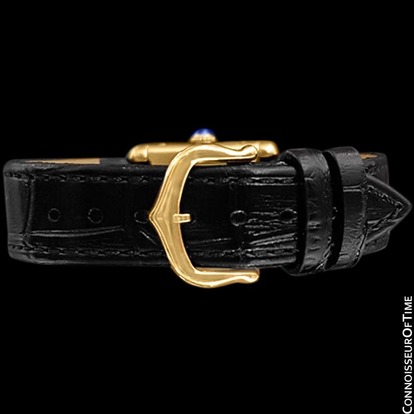 Ladies Medium Cartier Tank Louis Automatic Vintage Gold Plated Watch w –  Monaco Jewelers