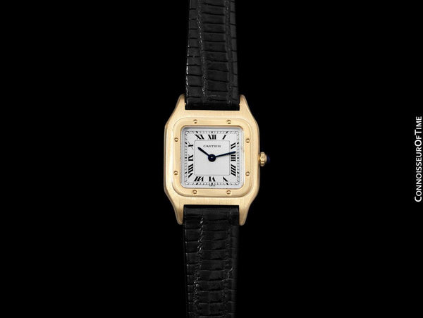 Cartier Santos Dumont Vintage Ladies Ultra Thin Watch - 18K Gold