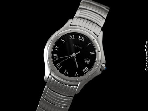 Cartier Cougar (Panthere) Midsize Unisex Quartz Watch with Date - Stainless Steel