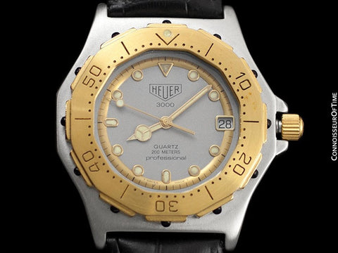 TAG Heuer 3000 Mens Full Size Quartz Divers Watch, 934.206 - Stainless Steel & 18K Gold Plated