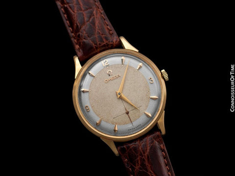 1955 Omega Vintage Mens 30T2 Based Dress Watch, Large Size - 14K Rose Gold
