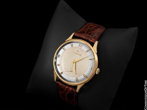 1955 Omega Vintage Mens 30T2 Based Dress Watch, Large Size - 14K Rose Gold