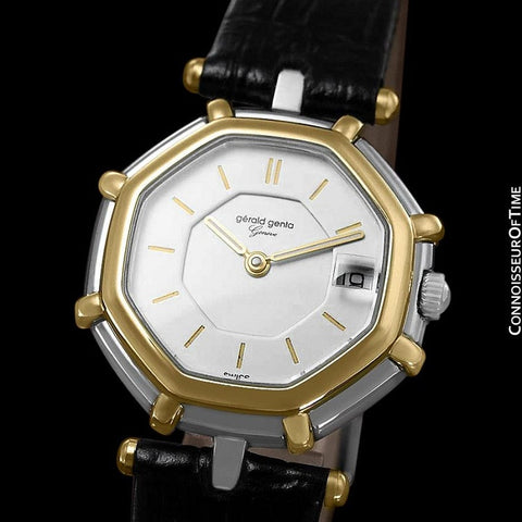 Gerald Genta Success Ladies Watch (Designer of Audemars Piguet Royal Oak) - Stainless Steel & 18K Gold