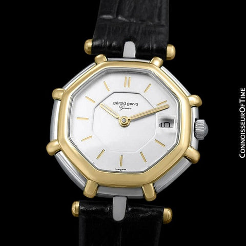 Gerald Genta Success Ladies Watch (Designer of Audemars Piguet Royal Oak) - Stainless Steel & 18K Gold