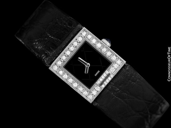 Chanel Matelasse Ladies Square Watch - Stainless Steel & Diamonds