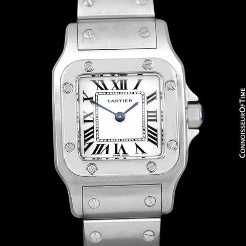 Cartier Santos Galbee Ladies Quartz Bracelet Watch, Stainless Steel - W20056D6