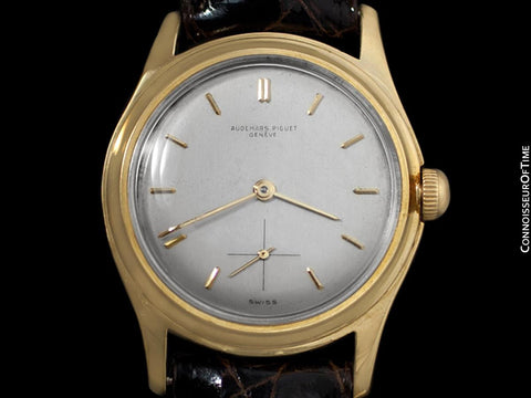 c. 1950 Audemars Piguet Calatrava Vintage Mens Antimagnetic Waterproof Style Dress Watch - 18K Gold