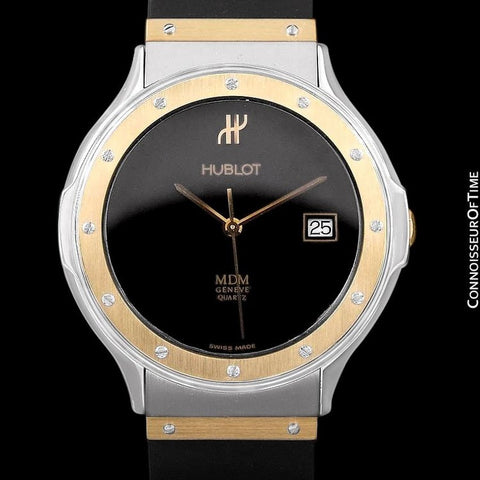 Hublot MDM Two-Tone Full Size Mens Watch - Stainless Steel & 18K Gold