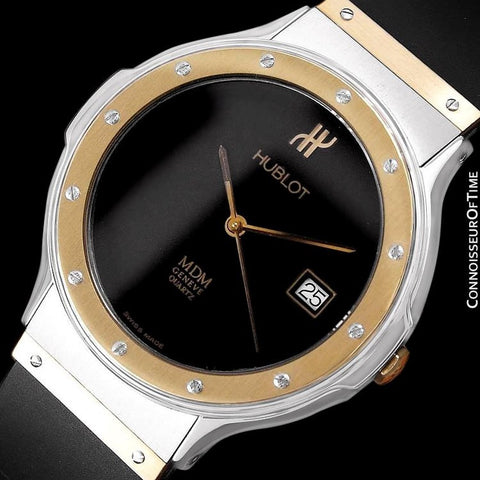 Hublot MDM Two-Tone Full Size Mens Watch - Stainless Steel & 18K Gold