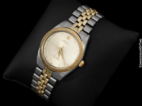 1965 Rolex Oyster Perpetual Vintage Mens 2-Tone Watch, Stainless Steel & 14K Gold - The Zephyr